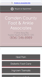 Mobile Screenshot of camdencountyfootandankle.com